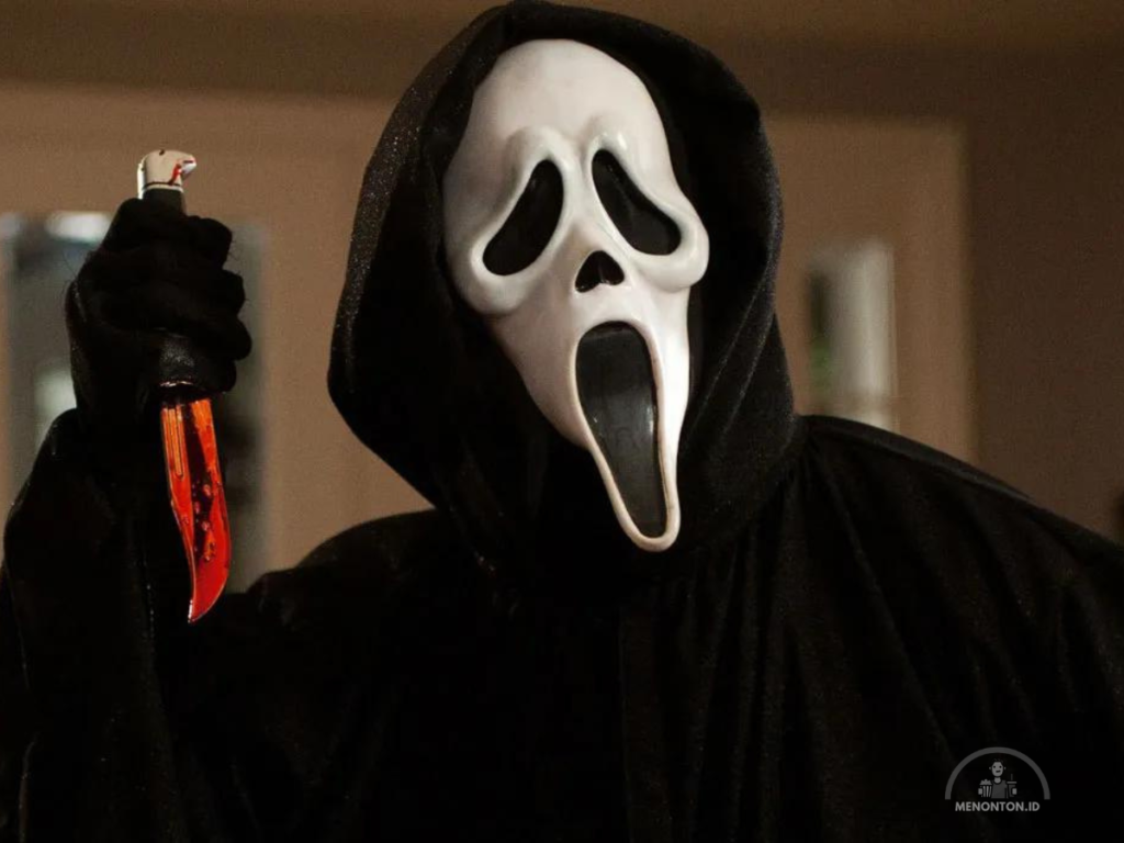 topeng ikonik ghostface di film Scream